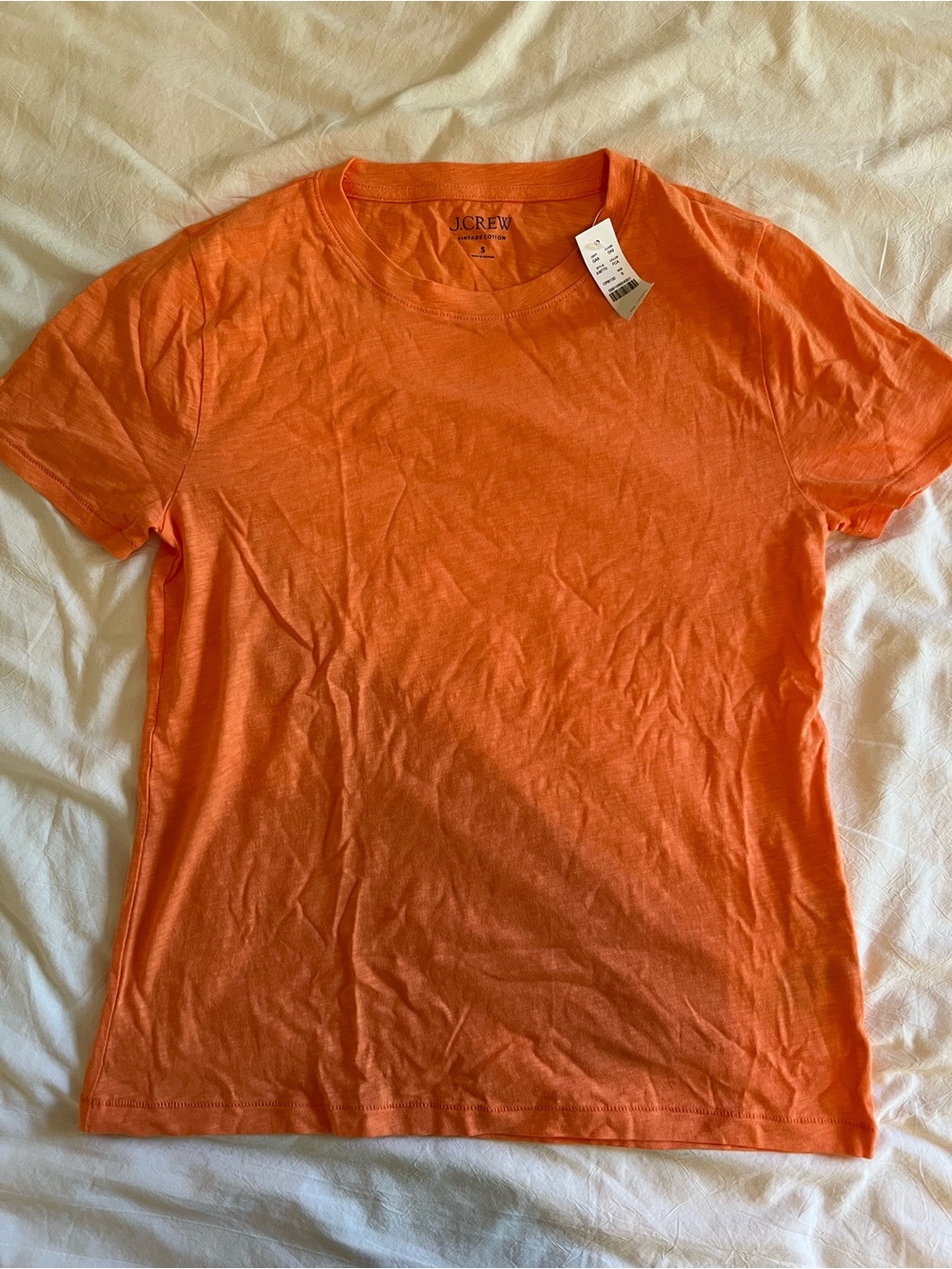 J. Crew Orange Short Sleeve Crewneck Tee